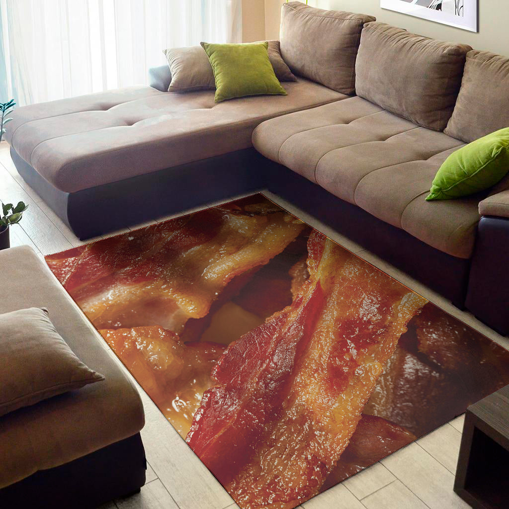 Crispy Bacon Print Area Rug