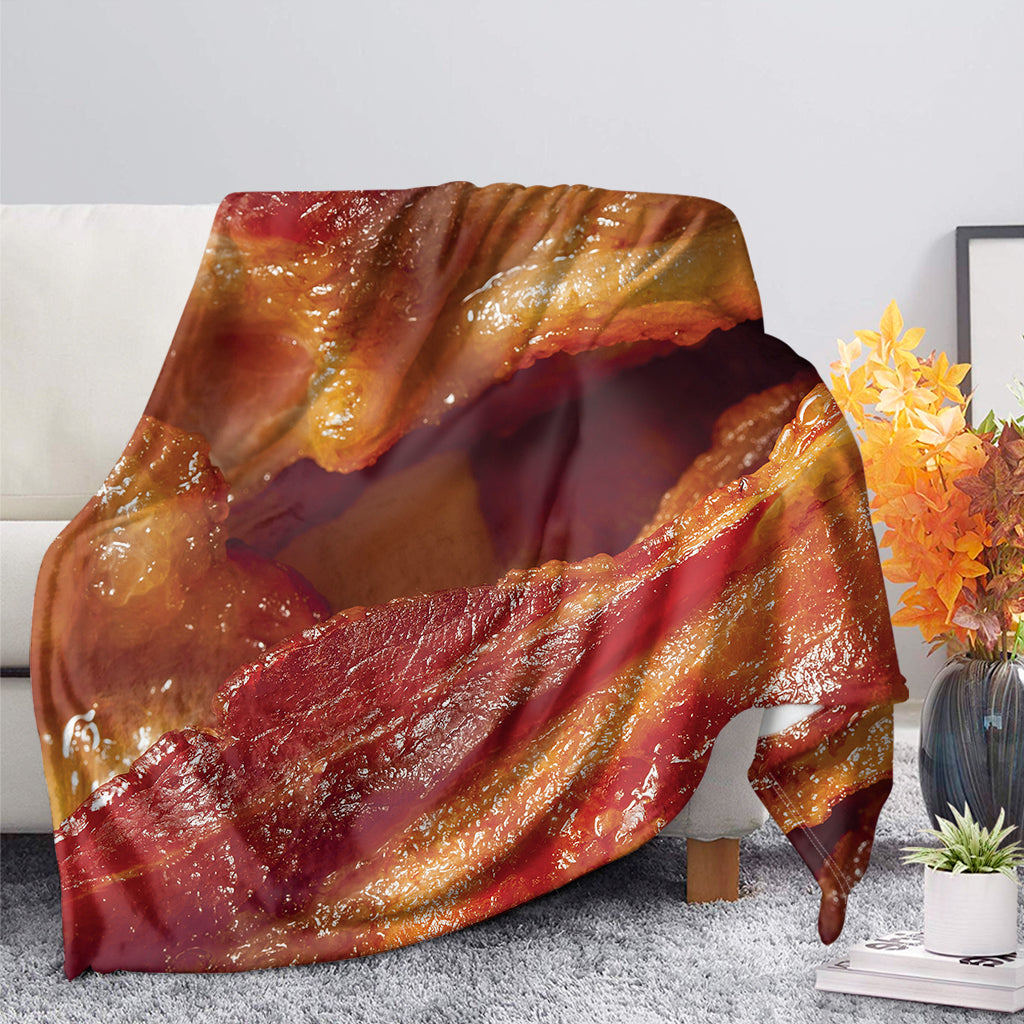 Crispy Bacon Print Blanket