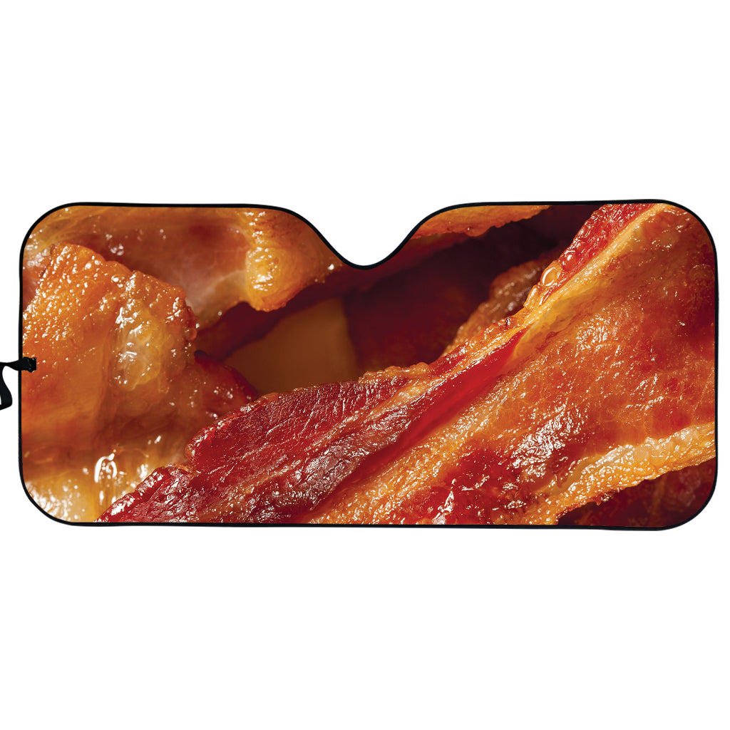 Crispy Bacon Print Car Sun Shade