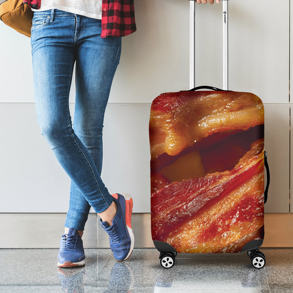 Crispy Bacon Print Luggage Cover