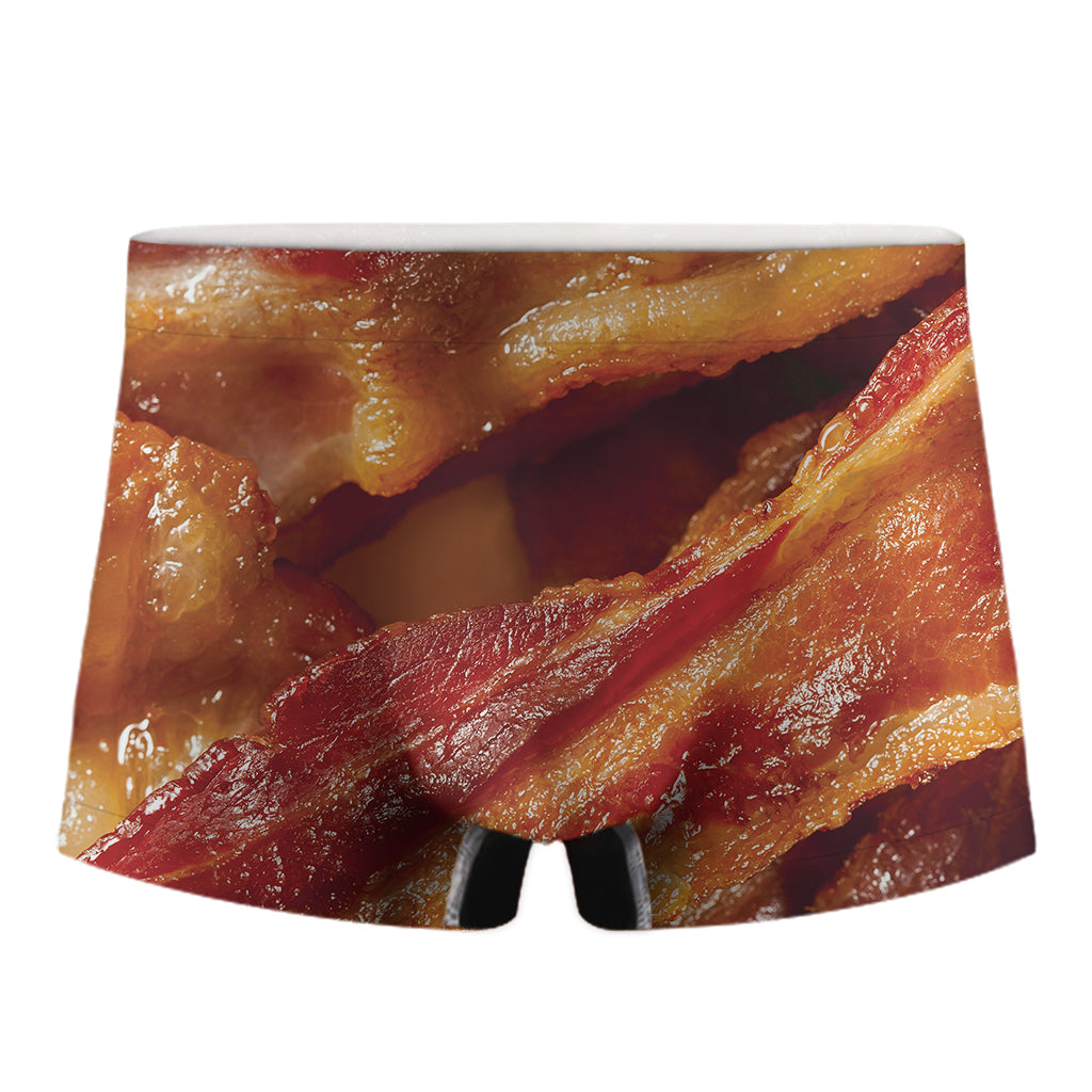 Crispy Bacon Print Men's Boxer Briefs