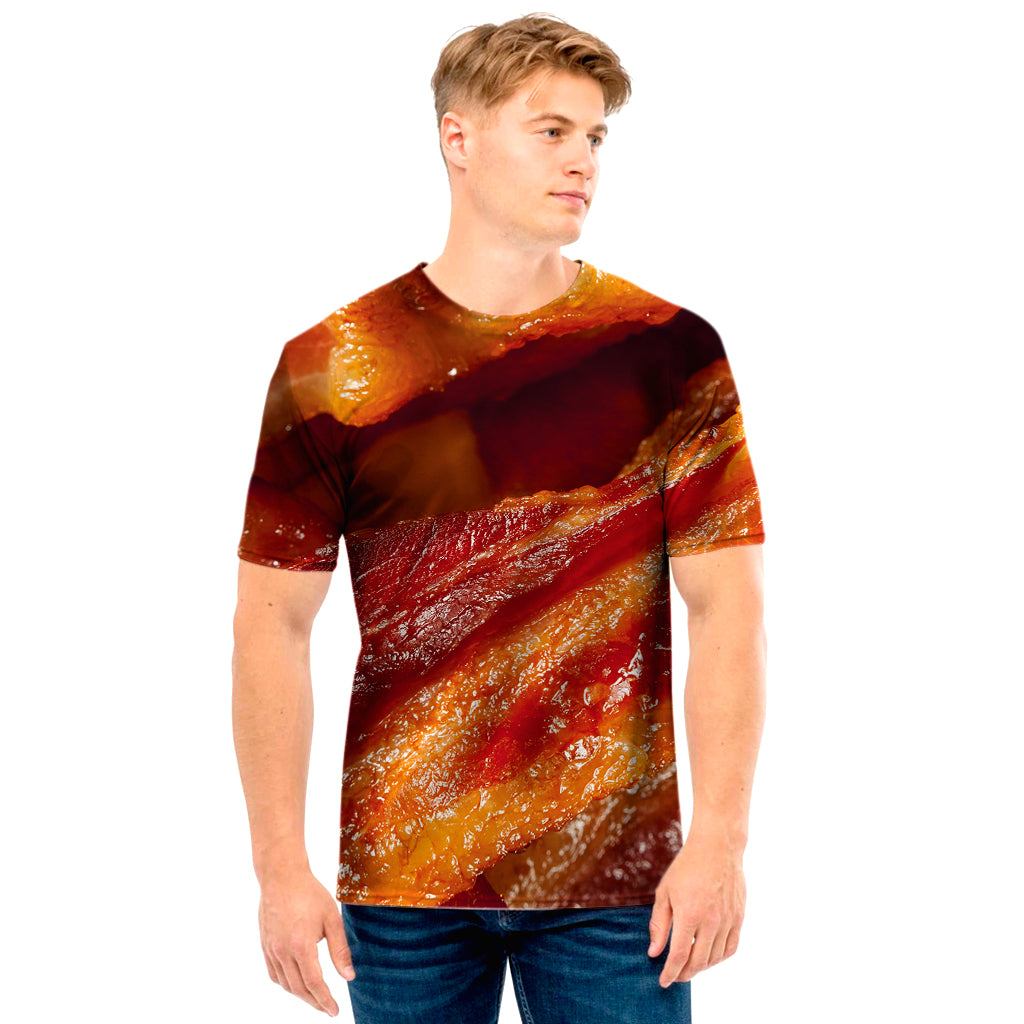 Crispy Bacon Print Men's T-Shirt