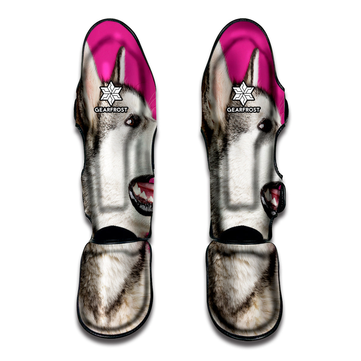 Cute Alaskan Malamute Print Muay Thai Shin Guards