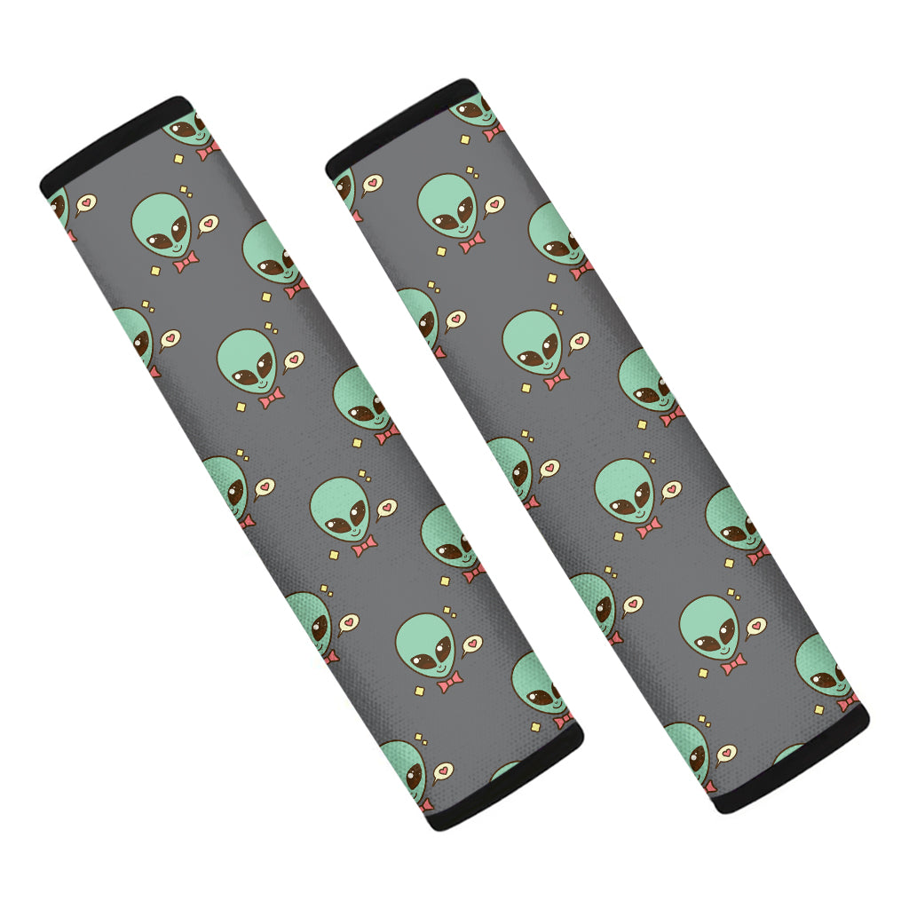 Cute Alien With Bow Tie Print Car Seat Belt Covers