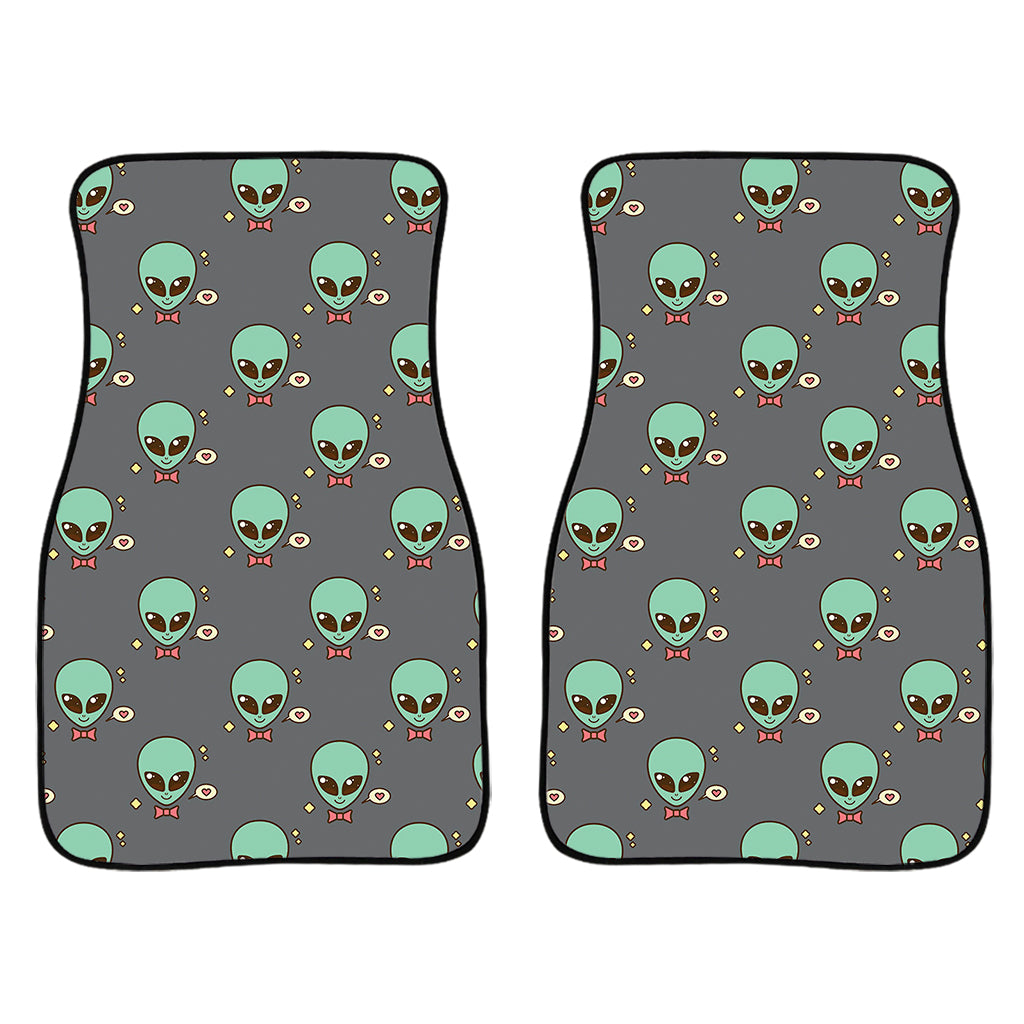 Cute Alien With Bow Tie Print Front Car Floor Mats