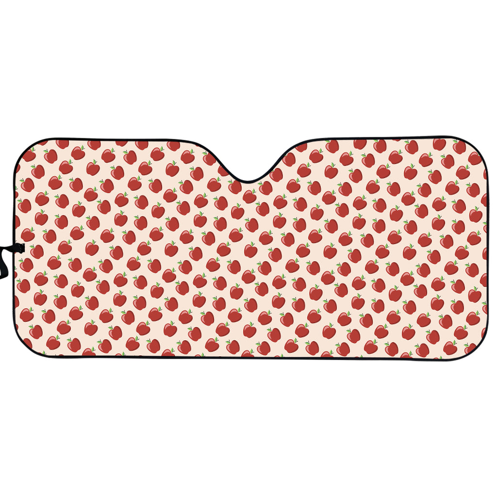 Cute Apple Pattern Print Car Sun Shade