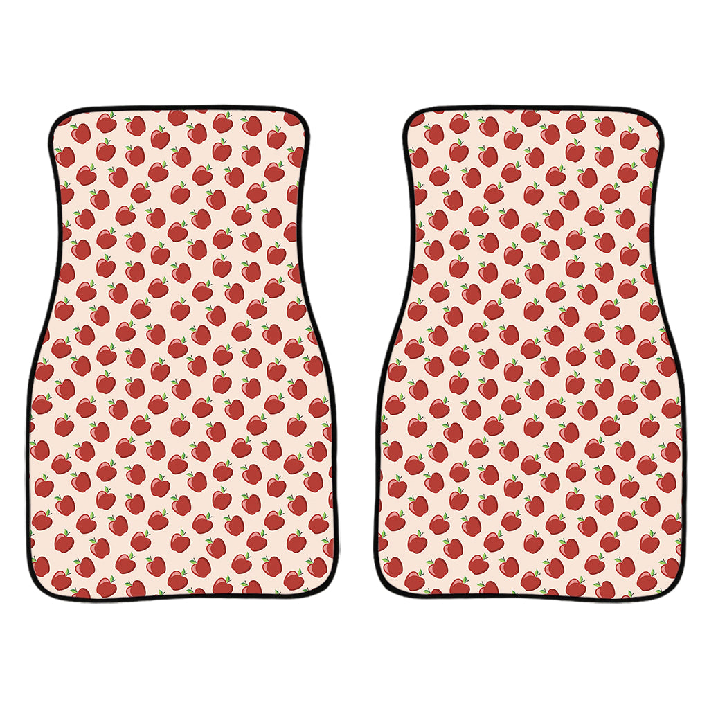 Cute Apple Pattern Print Front Car Floor Mats