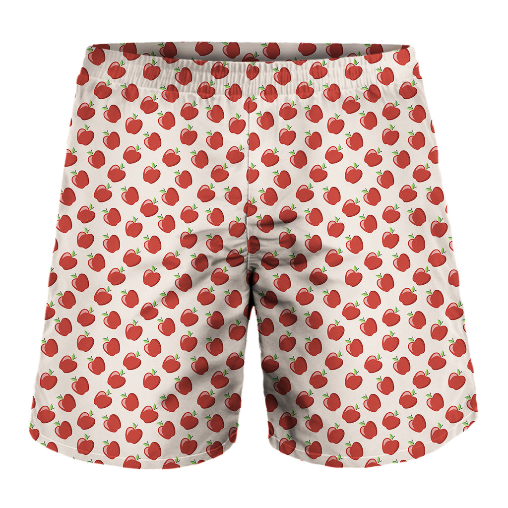 Cute Apple Pattern Print Men's Shorts