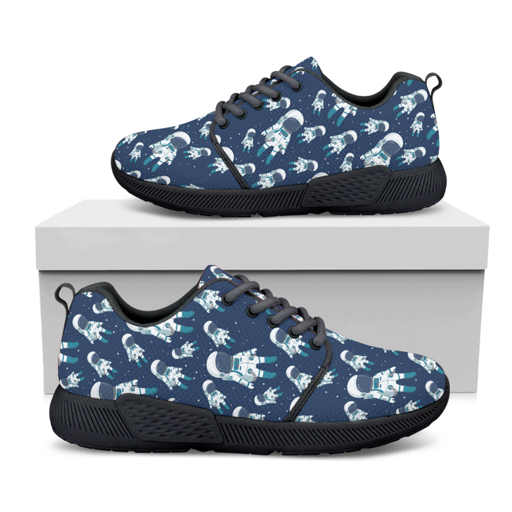 Cute Astronaut Pattern Print Black Athletic Shoes