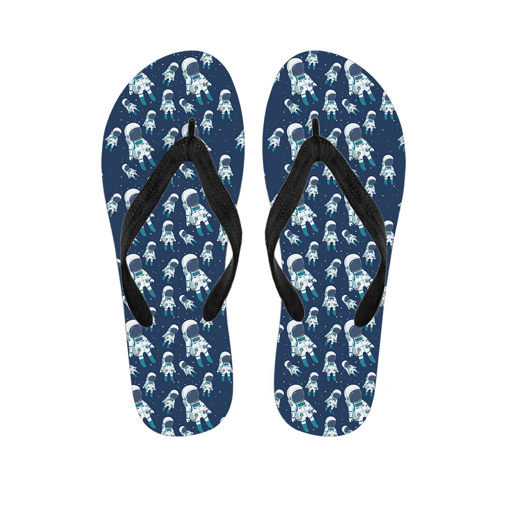 Cute Astronaut Pattern Print Flip Flops