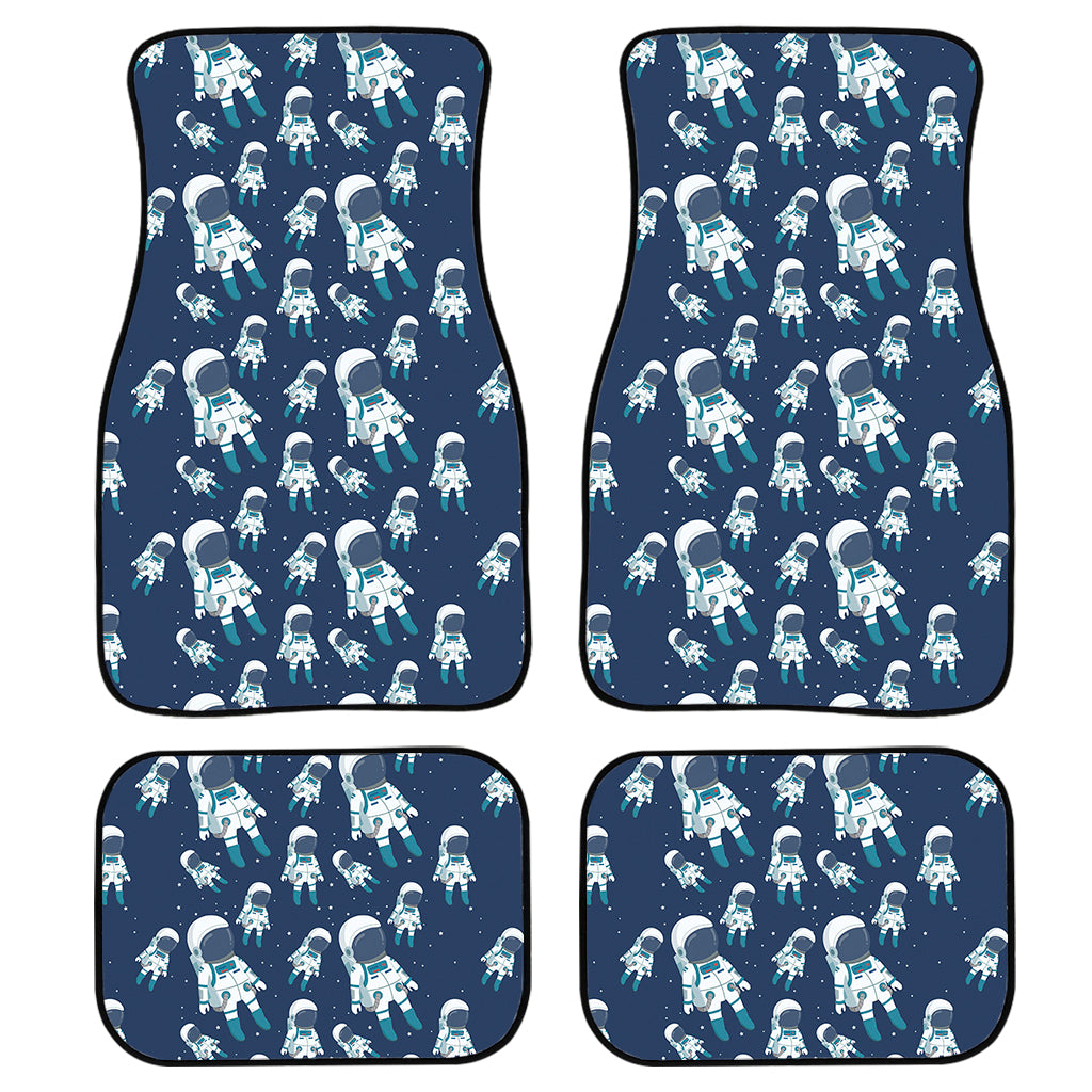 Cute Astronaut Pattern Print Front and Back Car Floor Mats