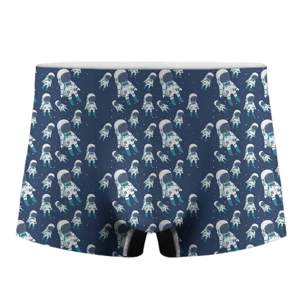 Cute Astronaut Pattern Print Men's Boxer Briefs