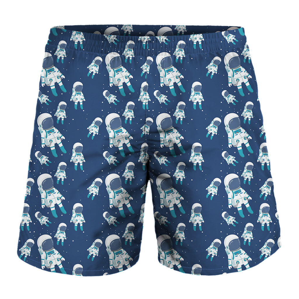 Cute Astronaut Pattern Print Men's Shorts