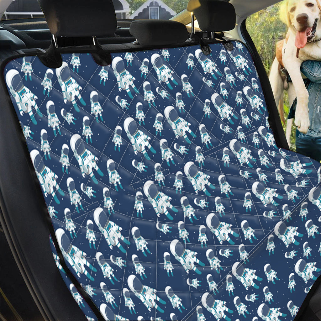 Cute Astronaut Pattern Print Pet Car Back Seat Cover