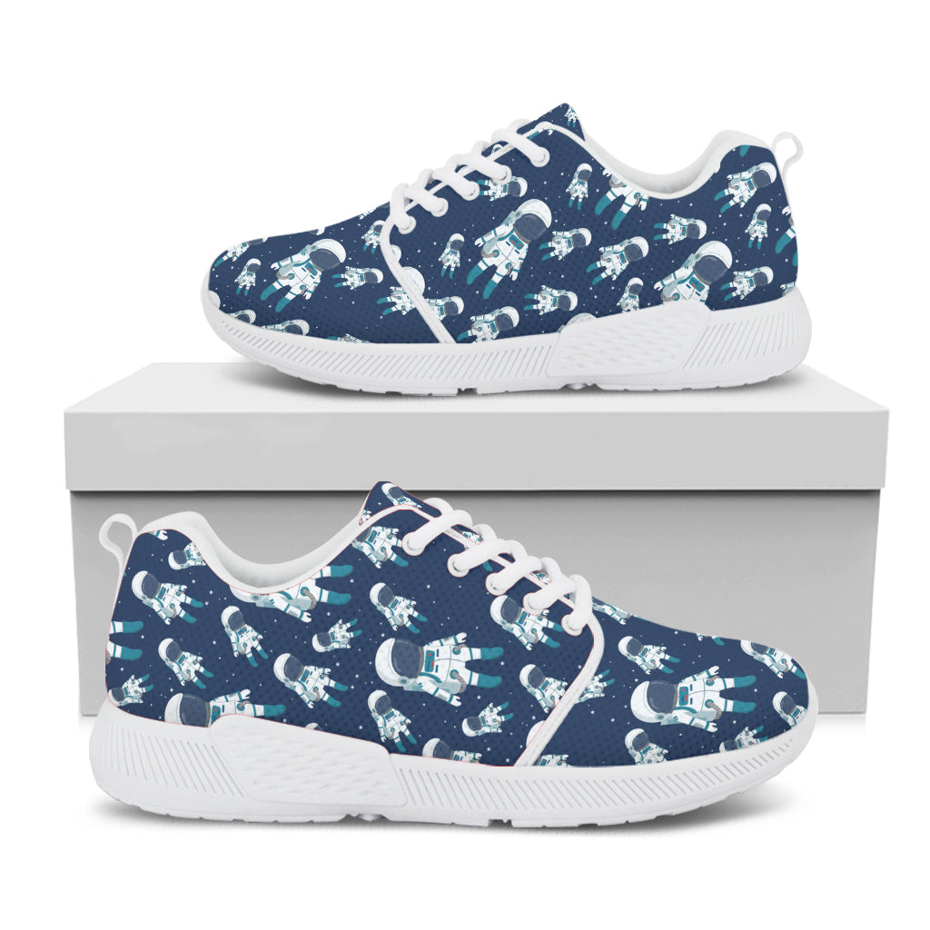 Cute Astronaut Pattern Print White Athletic Shoes