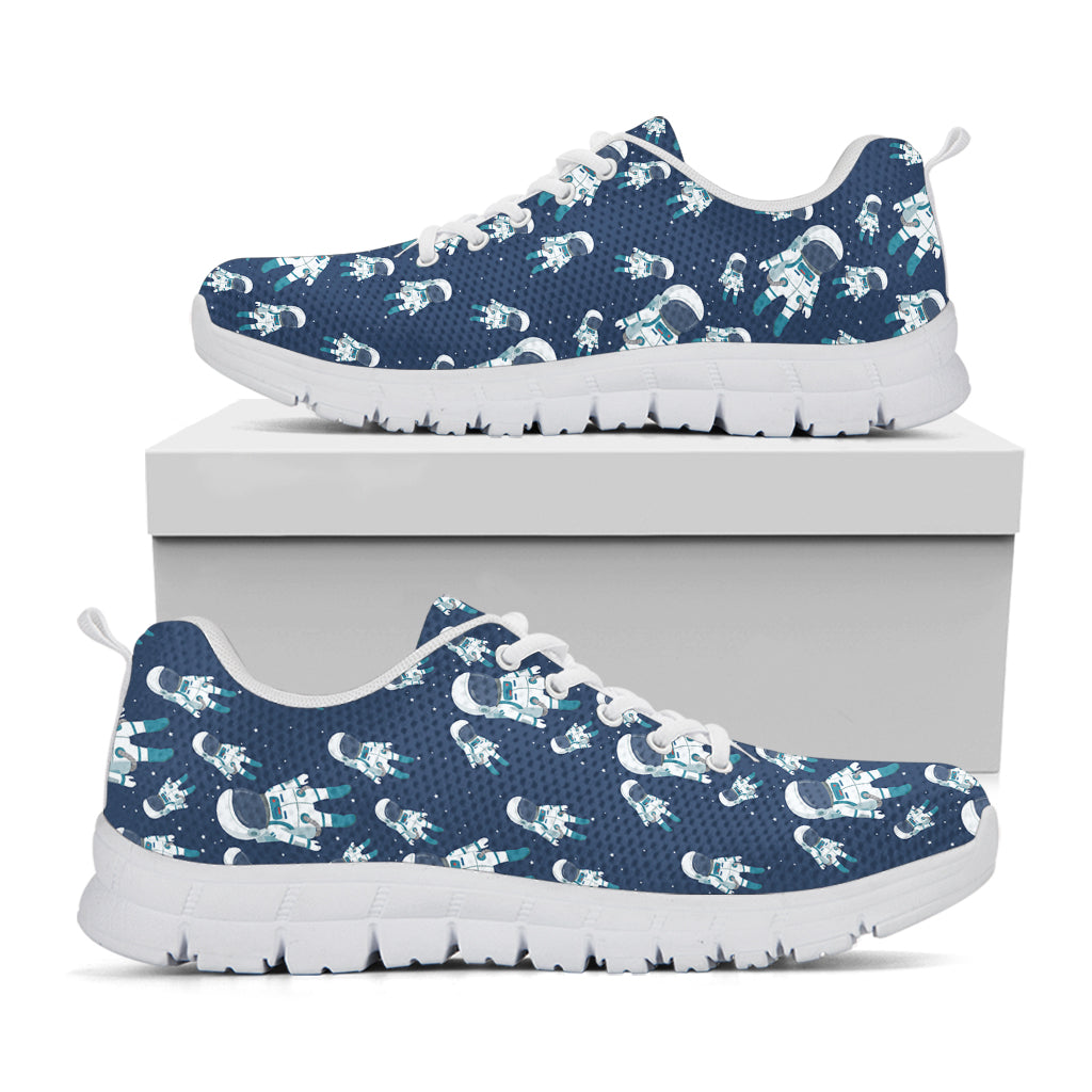 Cute Astronaut Pattern Print White Sneakers