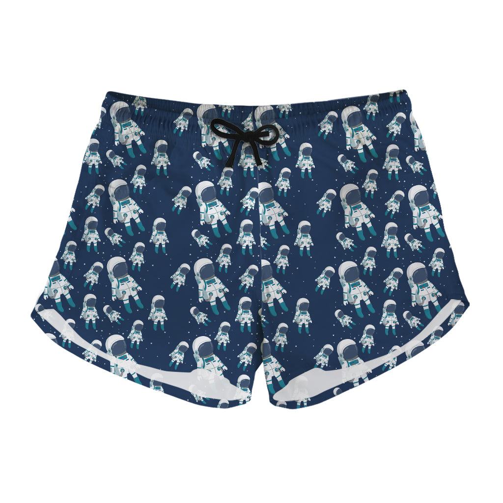 Cute Astronaut Pattern Print Women's Shorts