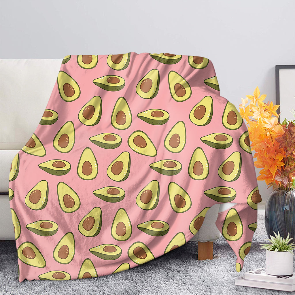 Cute Avocado Pattern Print Blanket