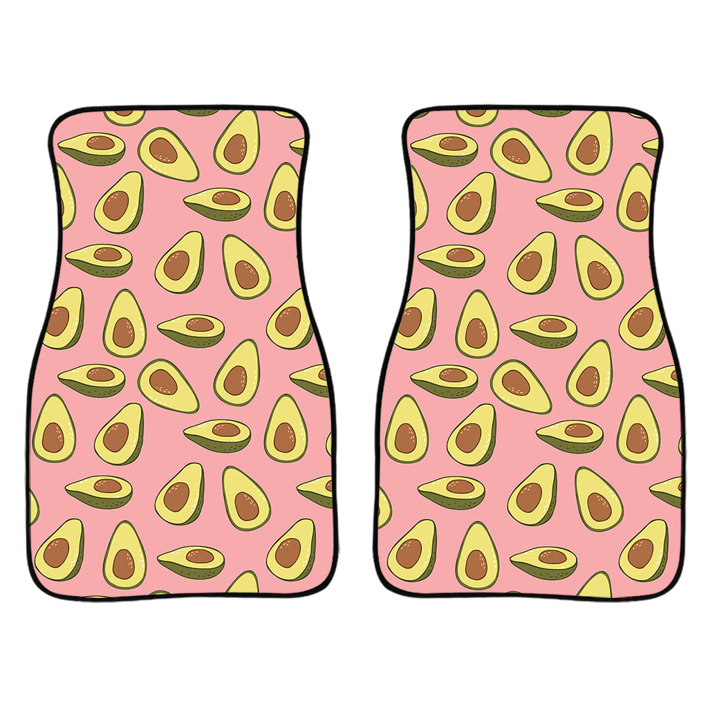 Cute Avocado Pattern Print Front Car Floor Mats