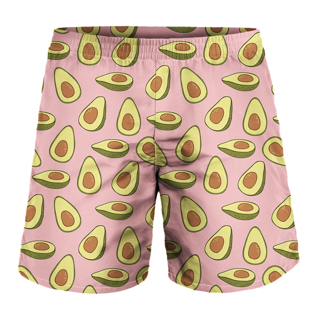 Cute Avocado Pattern Print Men's Shorts