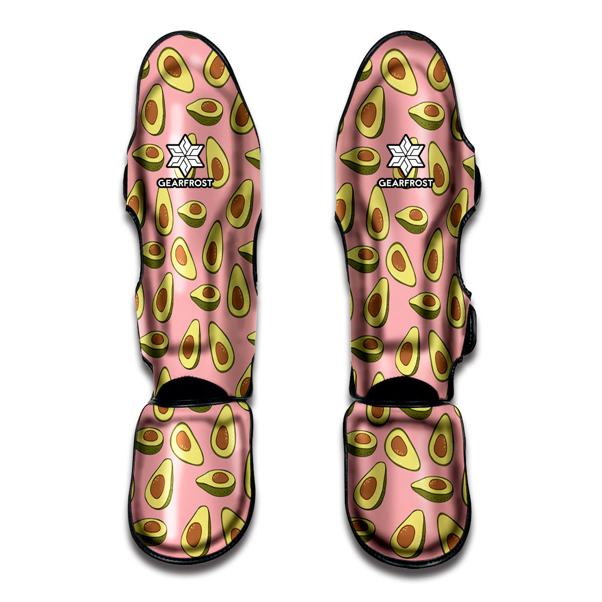 Cute Avocado Pattern Print Muay Thai Shin Guards