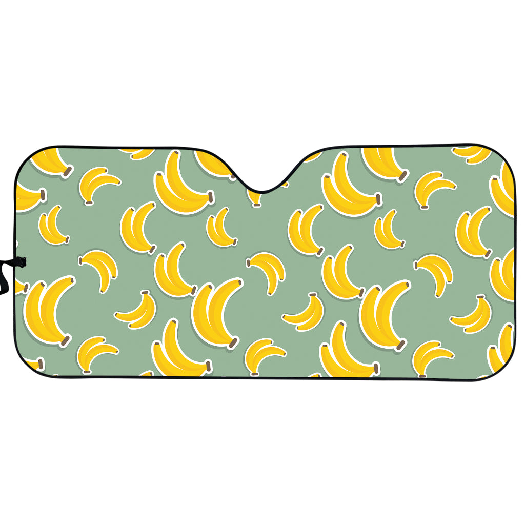 Cute Banana Pattern Print Car Sun Shade