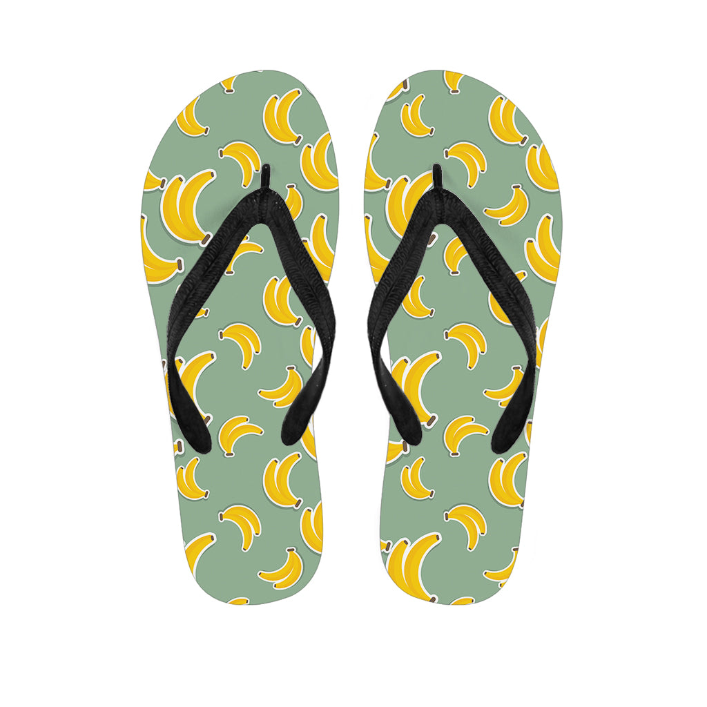 Cute Banana Pattern Print Flip Flops