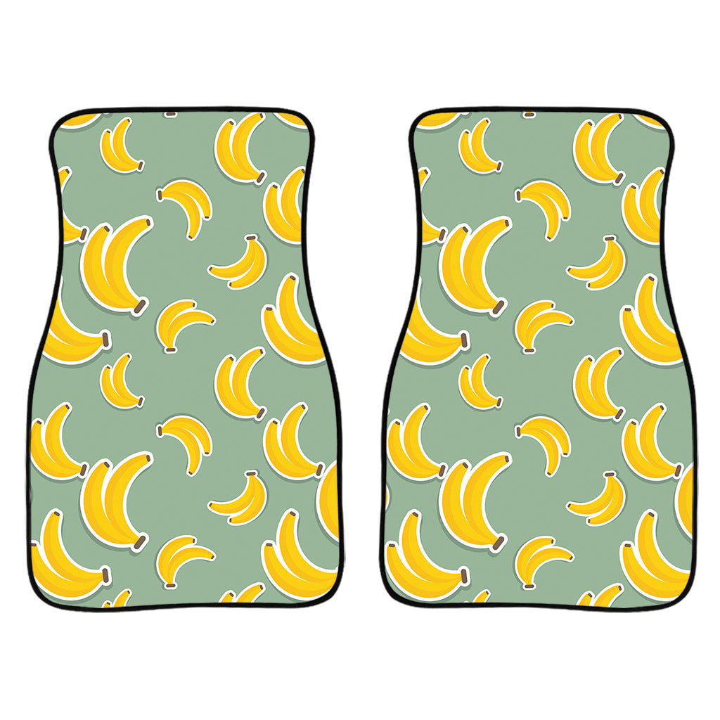 Cute Banana Pattern Print Front Car Floor Mats