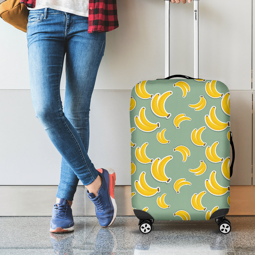 Cute Banana Pattern Print Luggage Cover