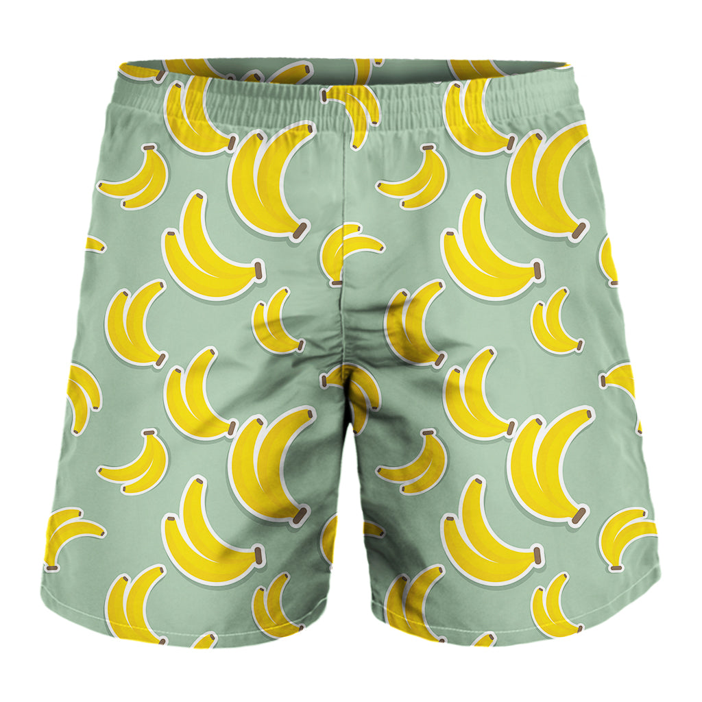 Cute Banana Pattern Print Men's Shorts