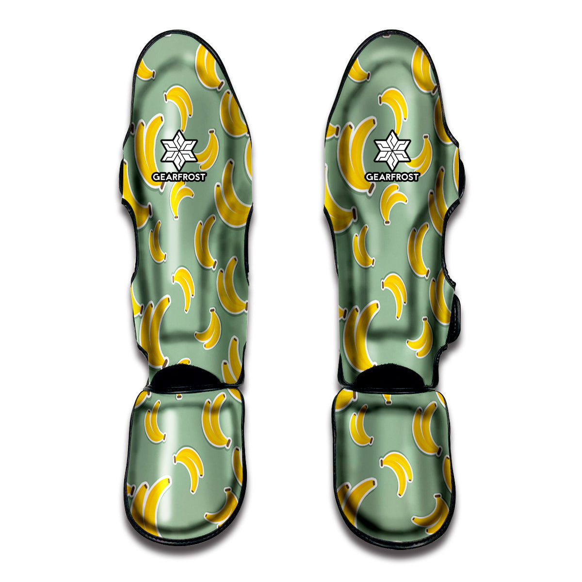 Cute Banana Pattern Print Muay Thai Shin Guards