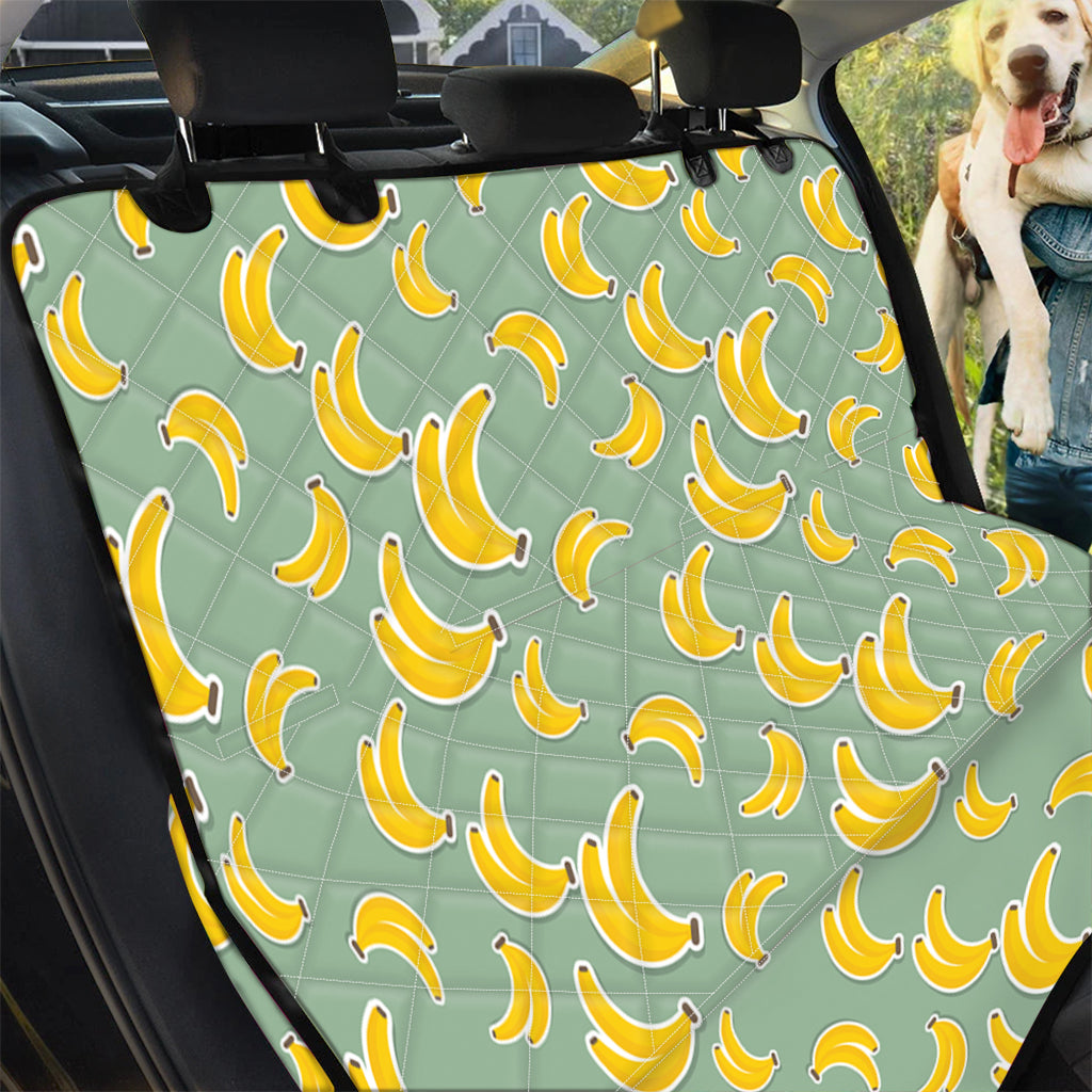 Cute Banana Pattern Print Pet Car Back Seat Cover