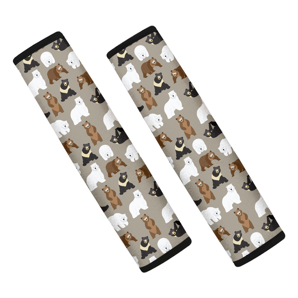 Cute Bear Pattern Print Car Seat Belt Covers