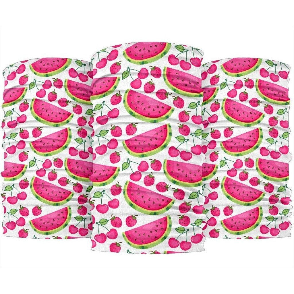 Cute Berry Watermelon Pattern Print 3-Pack Bandanas