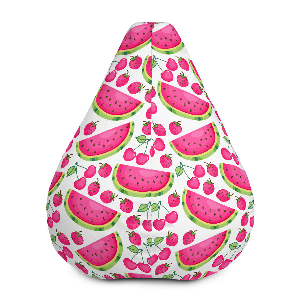 Cute Berry Watermelon Pattern Print Bean Bag Cover