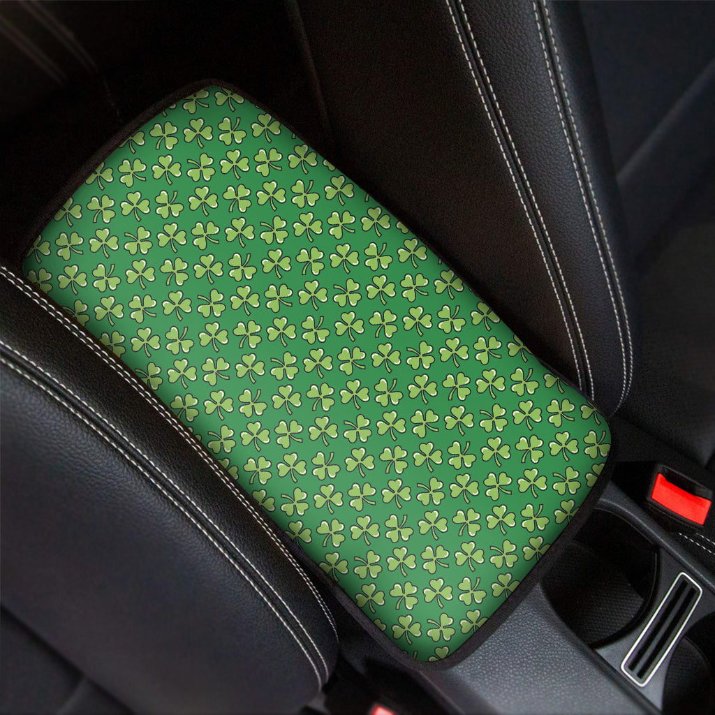Cute Clover St. Patrick's Day Print Car Center Console Cover