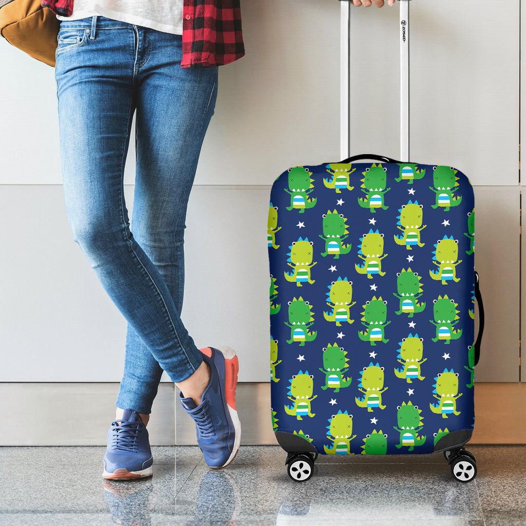 Cute Dino T-Rex Pattern Print Luggage Cover