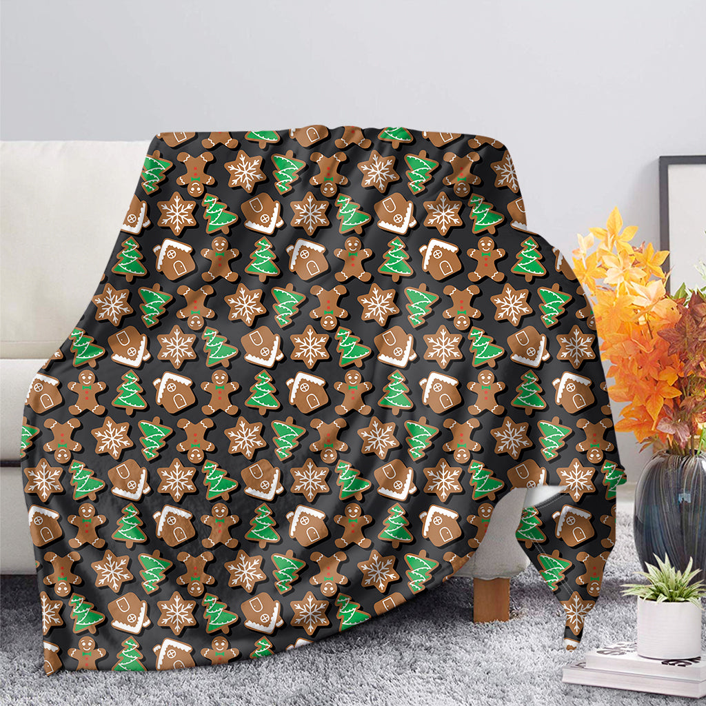 Cute Gingerbread Pattern Print Blanket