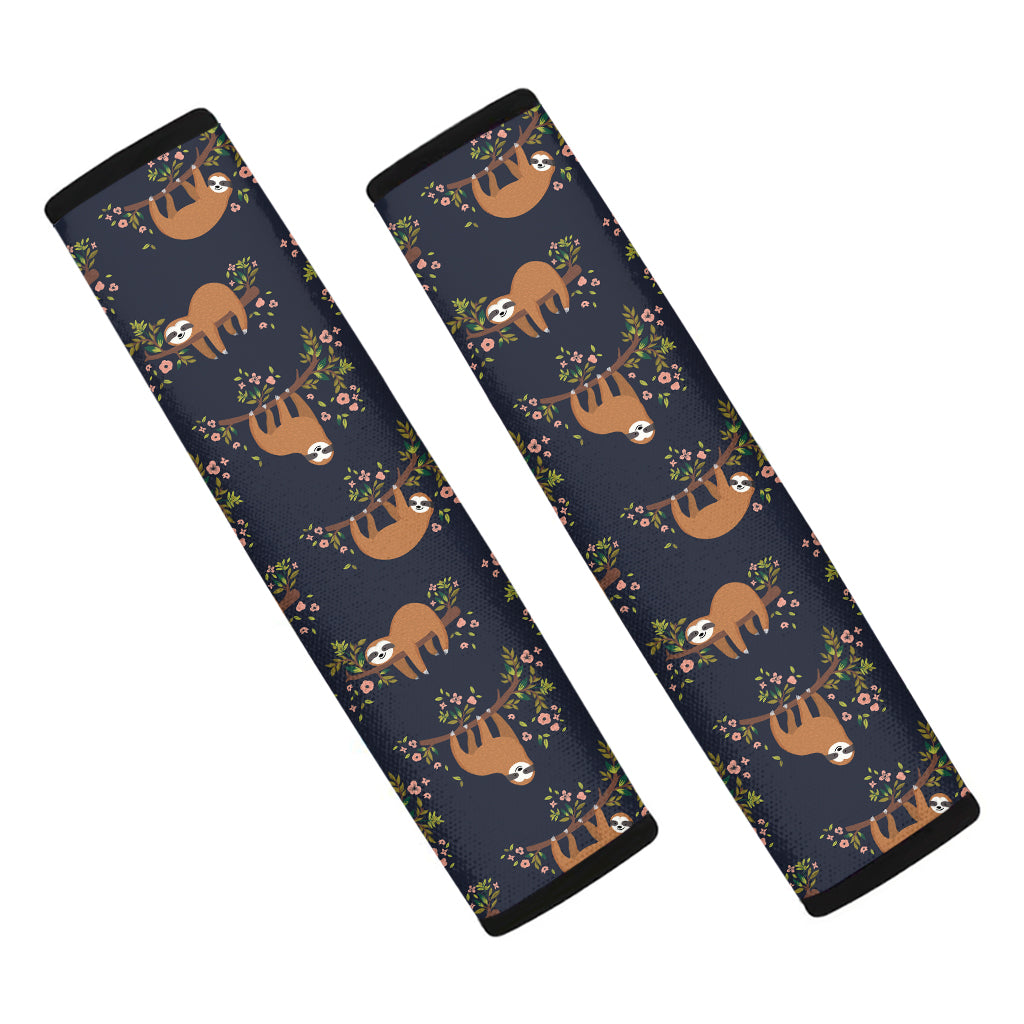 Cute Sloth Pattern Print Car Seat Belt Covers