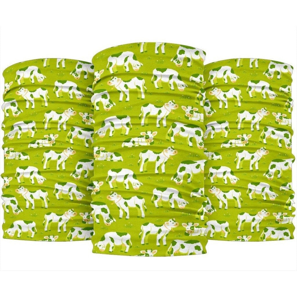 Cute Smiley Cow Pattern Print 3-Pack Bandanas