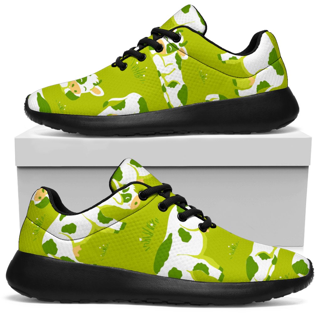 Cute Smiley Cow Pattern Print Sport Sneakers