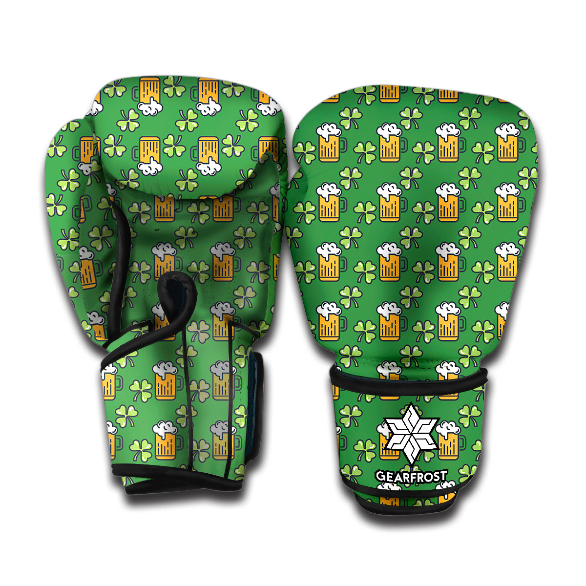 Cute St. Patrick's Day Pattern Print Boxing Gloves