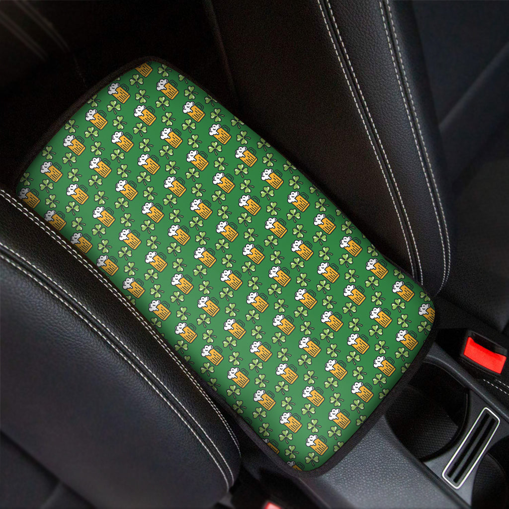 Cute St. Patrick's Day Pattern Print Car Center Console Cover