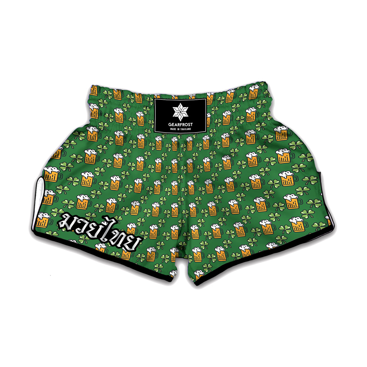 Cute St. Patrick's Day Pattern Print Muay Thai Boxing Shorts