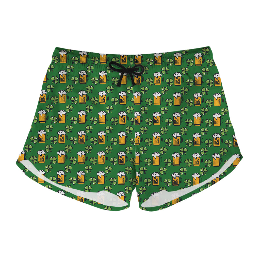 Cute St. Patrick's Day Pattern Print Women's Shorts