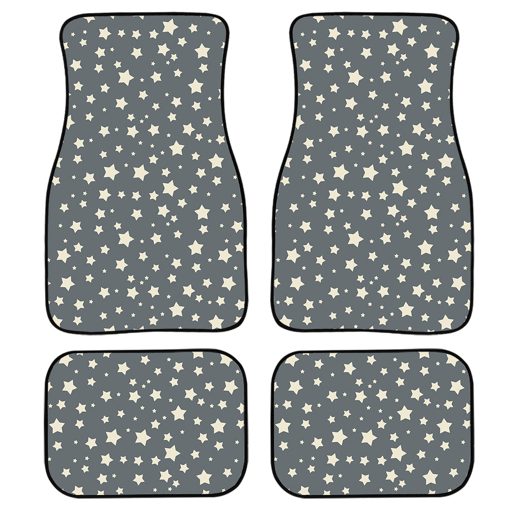 Cute Star Pattern Print Front and Back Car Floor Mats