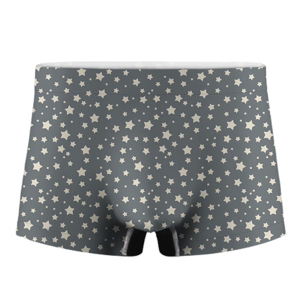 Cute Star Pattern Print Men's Boxer Briefs