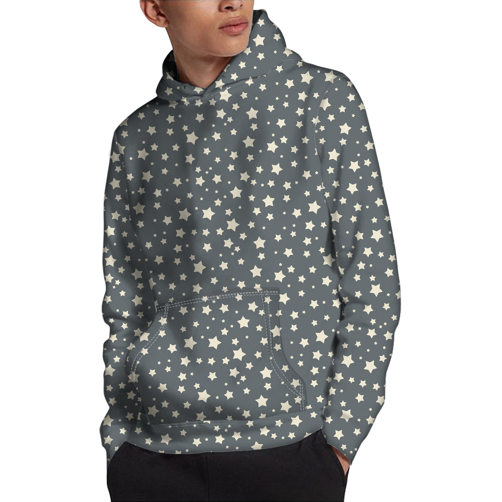 Cute Star Pattern Print Pullover Hoodie