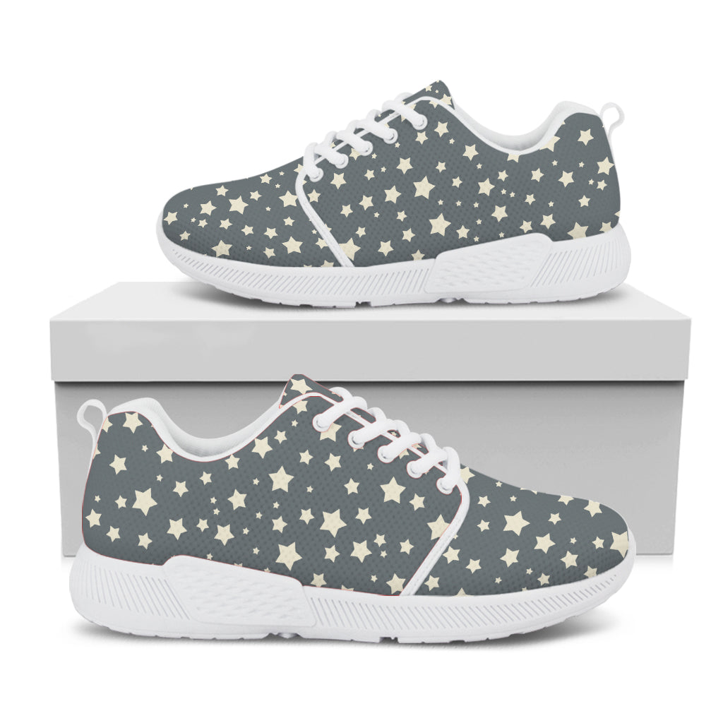 Cute Star Pattern Print White Athletic Shoes