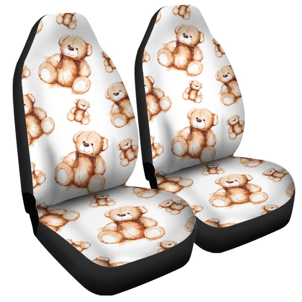 Cute Teddy Bear Pattern Print Universal Fit Car Seat Covers